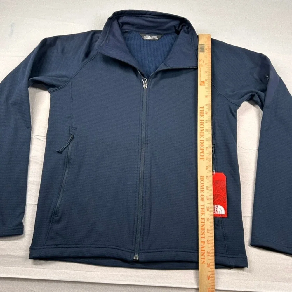 The North Face Jacket Mens M Mountain Peaks Full Zip Navy Thermal Layer Outdoor